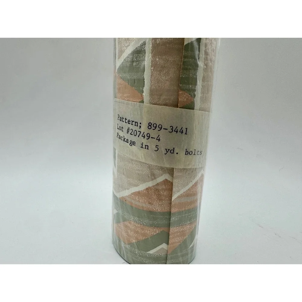 Vintage Southwestern Wallpaper Border 5yd Roll 6.75in Green Terracotta‎ Aztec